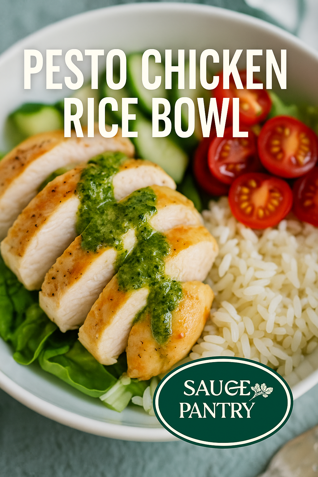 Pesto Chicken Rice Bowl