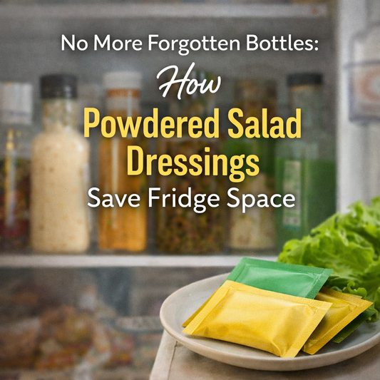 No More Forgotten Bottles: How Powdered Salad Dressings Save Fridge Space