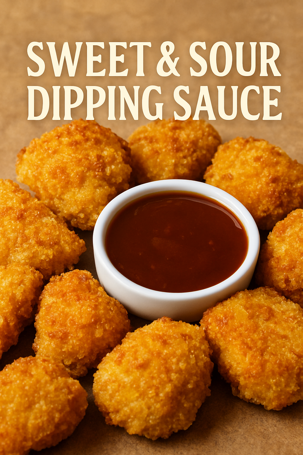 Sweet & Sour Dipping Sauce with Chicken Bites