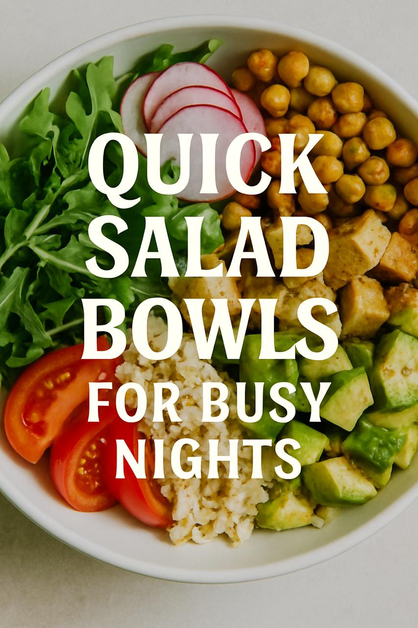 Quick Salad Bowl Ideas for Busy Weeknights