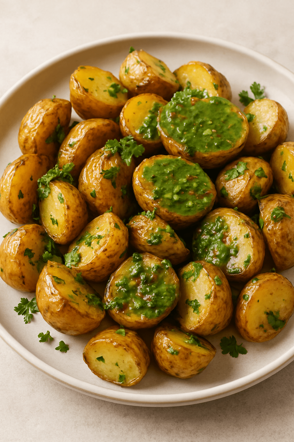 Chimichurri Roasted Potatoes - Sauce Pantry