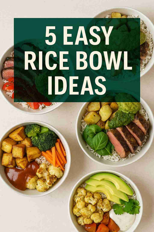 5 Easy Rice Bowl Ideas Using Sauce Pantry Sauces