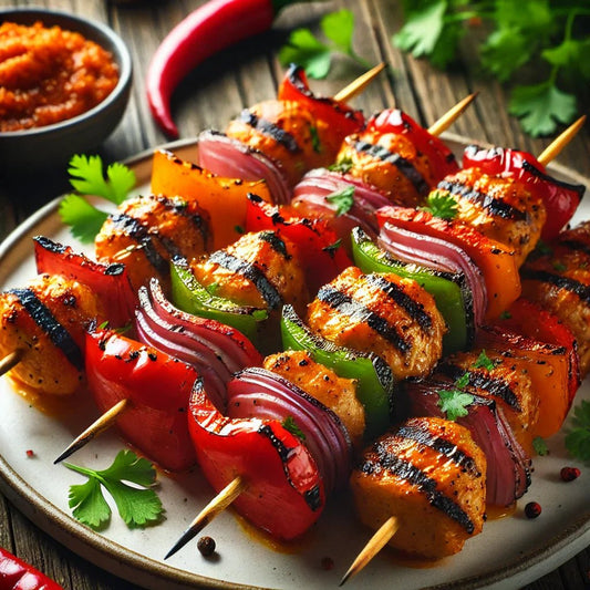 Grilled Mango Habanero Chicken Skewers - Sauce Pantry