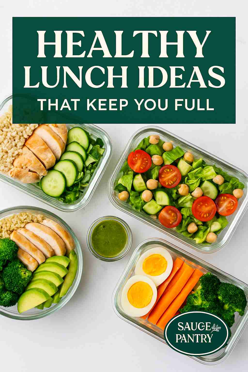 Full Lunch Healthy Lunch Ideas That Actually Keep You Full โ Sauce Pantry