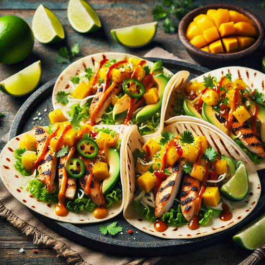 Spicy Mango & Jalapeño Chicken Tacos - Sauce Pantry