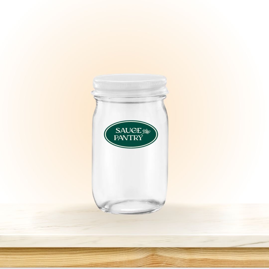 5 x 4 oz Glass Mixing Jar - Sauce Pantry